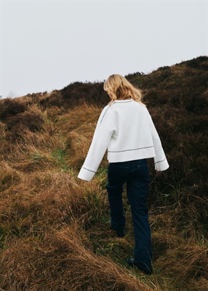 Roeme knit stitch bluse Offwhite Neo Noir 